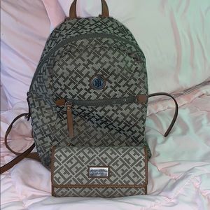 Tommy Hilfiger backpack and wallet set
